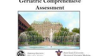 Geriatric Comprehensive Assessment [upl. by Perloff]