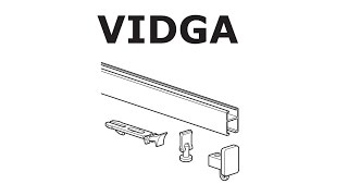 HOW TO INSTALL IKEA VIDGA RAIL SINGLE TRACK [upl. by Aenel]