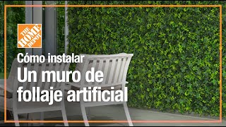 Cómo instalar un muro de follaje artificial FÁCIL y RÁPIDO  Jardín [upl. by Athalee]