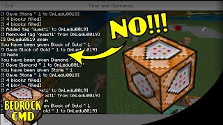 Turn Off the Text from Command Blocks  Minecraft Bedrock Command Block Tutorial  MCPE XBOX PS [upl. by Lockhart]