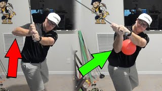 How To Train Your Right Elbow In The Downswing With This Simple Drill [upl. by Aramaj]