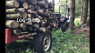 Bats in the Coppice Extracting the Big Logs Buried in Bramble A Woodland Vlog 19 2024 [upl. by Cross]