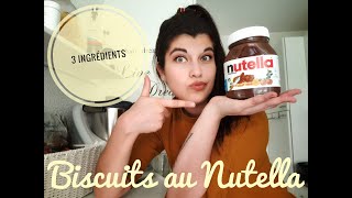 Biscuits au Nutella® avec 3 ingrédients  Thermomix® [upl. by Aniale]