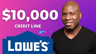 Lowes 10000 Credit Line  Heres How  Shawn in Town [upl. by Ennahteb]