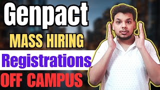 Genpact Biggest Direct Hiring  OFF Campus Job Drive For 2024  2023  2022 Batch Hiring  Fresher [upl. by Fisch]