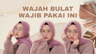 TUTORIAL PASHMINA TALI UNTUK WAJAH BULAT HAMPIR MENGUNDANG EMOSI [upl. by Aillij]