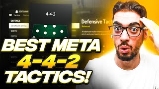 THE BEST META 442 FORMATION amp CUSTOM TACTICS FOR EAFC 24 ULTIMATE TEAM [upl. by Aihpledalihp]