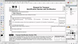 How to Electronically Fill out a PDF W9 Tax Form [upl. by Adnawot]