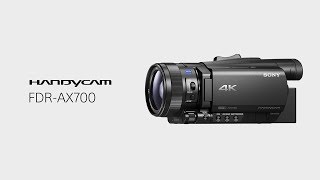 Product Feature  4K HDRHLG  FDRAX700  Sony  Handycam® [upl. by Ardyth174]