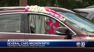 WinstonSalem police investigating car breakins [upl. by Reta]