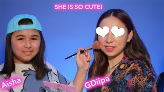 😍My BoyFriends Little Sister Does My Makeup  GDiipa amp Aisha Gurung [upl. by Acisset]