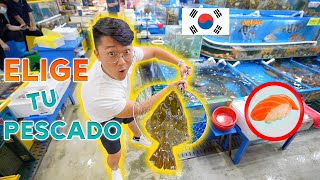 ¡¡MERCADO DE MARISCOS EN COREA TODO preparado al INSTANTE [upl. by Rennold]