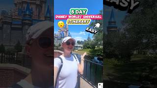 EASY 5Day UniversalDisney World Itinerary 😮🎢🏰 Theme Park Vacation Planning Tips [upl. by Yrallam420]