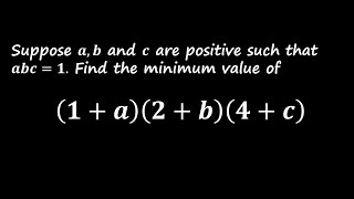 Solving an Optimization Problem Using AMGM and Lagrange Multipliers  Elegant Math Techniques [upl. by Saduj]