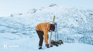 Practicing Telemark Turns on a Nordic Backcountry Ski Tour [upl. by Waltner]