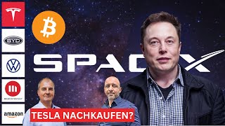 Tesla nachkaufen BYD  MicroStrategy  Amazon  Netflix  Volkswagen  Live Chat [upl. by Clarkin]