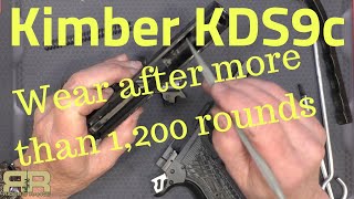 Internal wear on the Kimber KDS9c after more than 1200 rounds [upl. by Quirita]