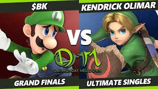 DAT MM 333 GRAND FINALS  Kendrick Olimar Young Link Vs BK Palutena Luigi Samus SSBU [upl. by Laved413]