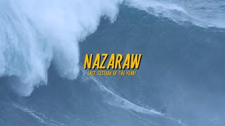 Nazaré Raw Footage  Big Wave Madness  Last Session of the Year [upl. by Springer]