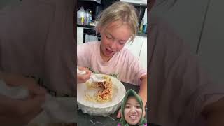 pasta food noodles cooking spaghetti funny goodland comedy doodland makeup [upl. by Gunner]