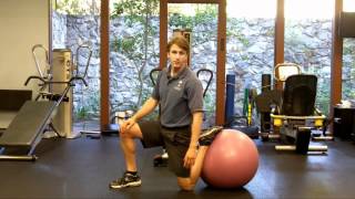 Exercise ball quad stretch [upl. by Fabien]