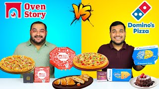 OvenStory Vs Dominos Pizza  Food Comparison  Pizza Challenge  Viwa Food World [upl. by Eliades382]