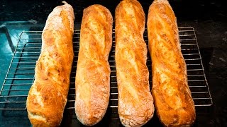 How to make French Baguettes at home [upl. by Araiek]