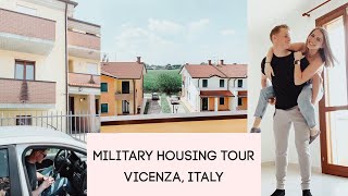 Stationed in Vicenza Italy  Military Housing Tour [upl. by Yesdnyl]