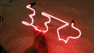 Wiring Up Neon Light Workshop Sign  BBKP [upl. by Zaneski]