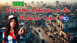 Barrio pobre 🇨🇺 de la habana  Poor neighborhood in Havana RealidadCuba SituaciónDifícil [upl. by Ahseya]