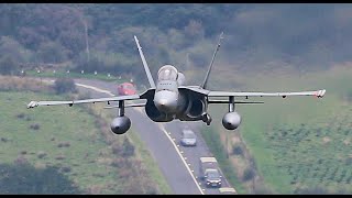 MACH LOOP Canadian Air Force F18 Hornets  4k [upl. by Korney]