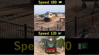 Indian Railways Vs Pakistan Railways Speed Test 😮 railway lumafacts train railfacts indvspak [upl. by Stefanac]