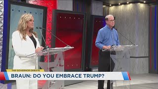 Republican candidate for Indiana governor Mike Braun says he believes Trump lost the 2020 election [upl. by Ky]