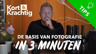 De Basis van de Fotografie in 3 minuten  Kort amp Krachtig  Kamera Express [upl. by Eads]