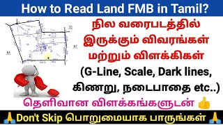 How to Read Land FMB in Tamil  நில வரைபடத்தில் இருக்கும் விவரங்கள் மற்றும் விளக்கிகள்  FMB [upl. by Ardnahs]