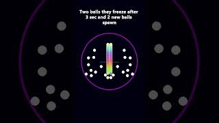 Balls freeze after 3 seconds satisfying viral simulation [upl. by Refinnaj]