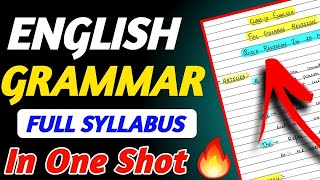 Class 10 Complete ENGLISH GRAMMAR  Tenses Modals Reported Speech Subject Verb Agreement [upl. by Hasin]