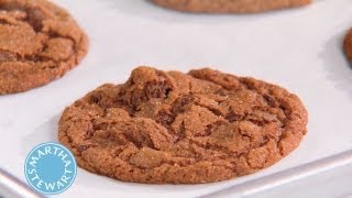 Holiday Chocolate Molasses Spice Cookies  Holiday Recipes  Martha Stewart [upl. by Oznecniv905]