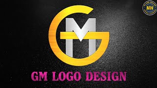 GM logo design  MG logo design  mh designer [upl. by Animas23]