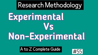 Difference Between Experimental and Nonexperimental Research [upl. by Marceau]