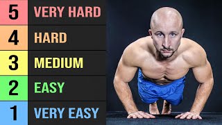 22 Push Up Exercises Ranked Beginner to Master [upl. by Atsyrhc]