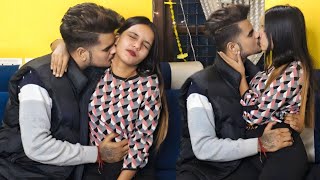 Love Bite Prank On My So Much Cute Girlfriend ❤  Real Kissing Prank  Gone Romantic  Couple Rajput [upl. by Yelsa]