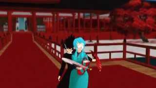 【MMD幽☆遊☆白書】A Pair of Wintry Winds【Hiei amp Yukina】 [upl. by Roze527]