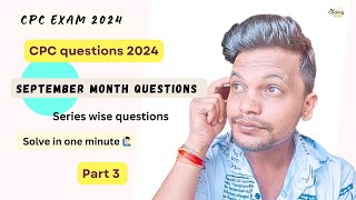 CPC exam 2024 ll September month questions ll Part 3 ￼cpc cpcexam cpt medicalcoding aapc icd [upl. by Atterol]