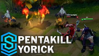 Pentakill Yorick Skin Spotlight  League of Legends [upl. by Notwen]