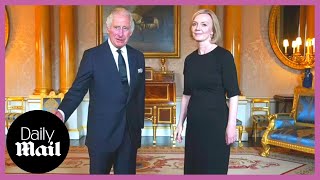 Moment Ive been dreading King Charles talks to Liz Truss about Queens death [upl. by Mercier998]