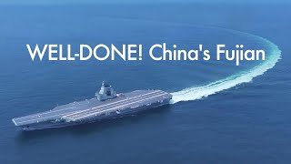 Chinas third aircraft carrier of Fujian completes 8day maiden sea trial [upl. by Resay181]