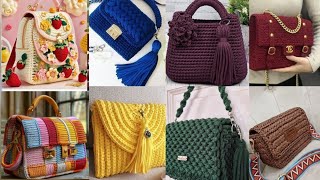 Odd amp Captivating Crochet Handle Bag designs  Super Neat  Crochet Bag For Beginner  Boho Chic [upl. by Carleen]