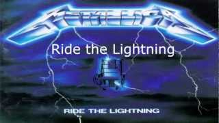 Metallica  Ride the Lightning Instrumental album HQ [upl. by Gorrono]