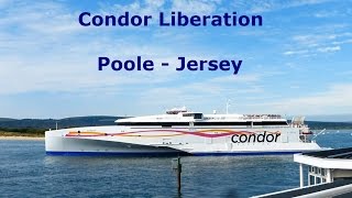 Condor Liberation Poole  Jersey Fast Ferry Crossing [upl. by Kathye]